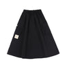 A[S]USL NYLON POCKETS FLARE SKIRT-BLACK