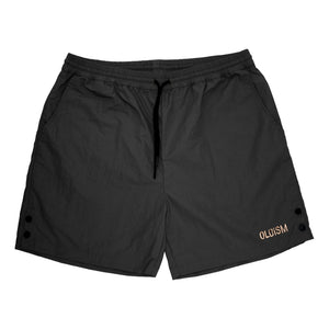 OLDISM NYLON VACATION SHORTS-BLACK