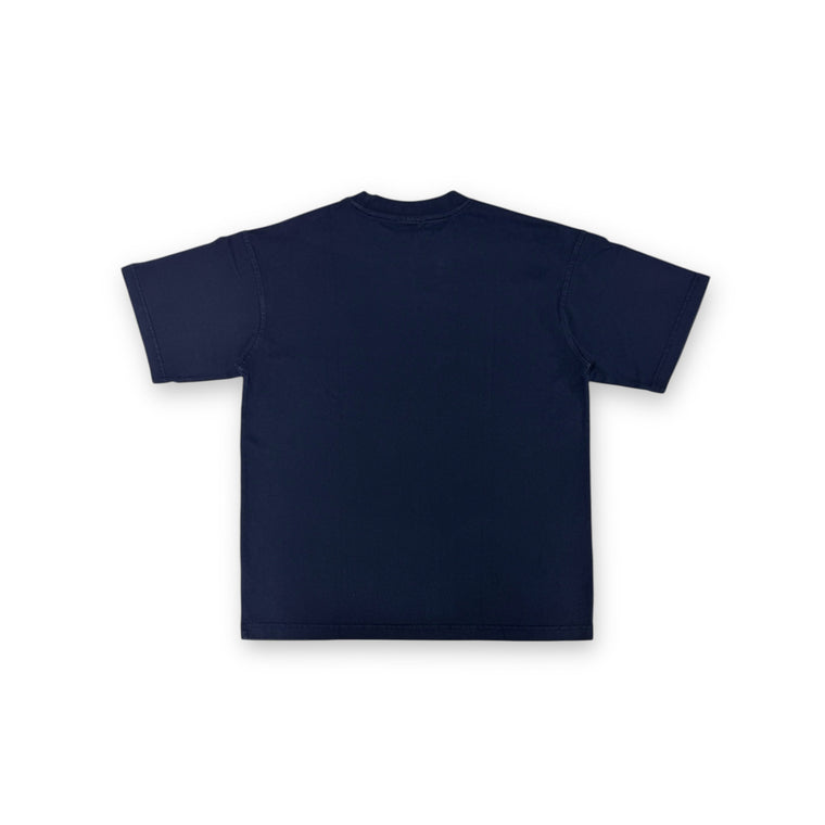 2ND CLOSET "NY LOVE FRIES" WASHED T-SHIRT-WASHED NAVY