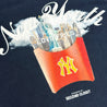 2ND CLOSET "NY LOVE FRIES" WASHED T-SHIRT-WASHED NAVY