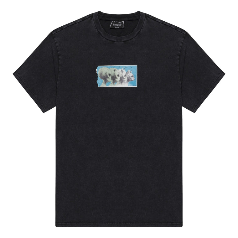 RIPNDIP NERM GEO TEE-BLACK VINTAGE WASH