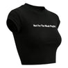ROSEMAESE NOT FOR THE WEAK PLAYLIST BABY TEE-BLACK