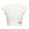 ROSEMAESE NOT FOR THE WEAK PLAYLIST BABY TEE-WHITE