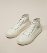 ARTICLE NO. O.G. CLASSIC PATCHWORK HIGH-TOP SNEAKERS-WHITE