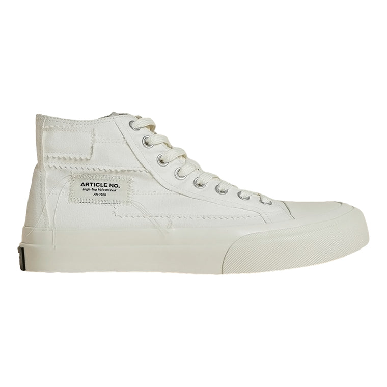 ARTICLE NO. O.G. CLASSIC PATCHWORK HIGH-TOP SNEAKERS-WHITE