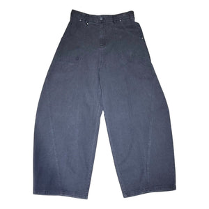 OPEN DIALOGUE CURVE TWILL PANTS-WASHED BLACK