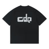 OPEN DIALOGUE ODE TEXTURE EMBROIDERY TEE-BLACK