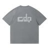 OPEN DIALOGUE ODE TEXTURE EMBROIDERY TEE-GREY