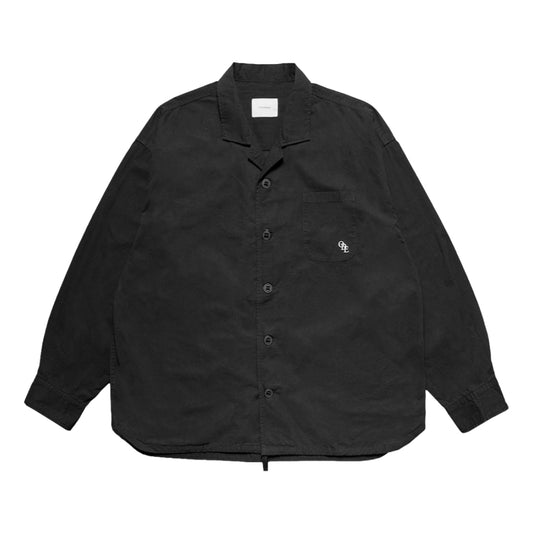 OPEN DIALOGUE LOGO POCKET SHIRT-BLACK