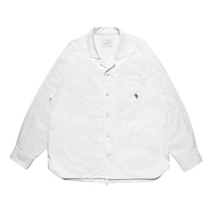 OPEN DIALOGUE LOGO POCKET SHIRT-WHITE