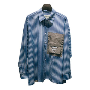 OLDISM OLD/SM ® PATCH STRIPE SHIRT-DARK BLUE