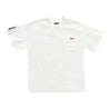 OLDISM OLD/SM® OVERSIZE EMBROIDERY LABEL POCKET TEE-WHITE