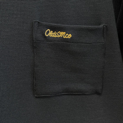 OLDISM OLD/SM ® WAFFLE POCKET TEE-BLACK