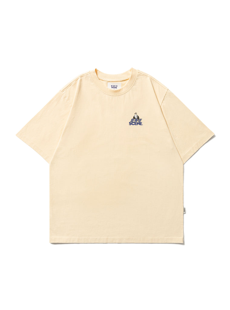 SCENE BY ICE FIRE OMQ CLASSIC TEE-YELLOW