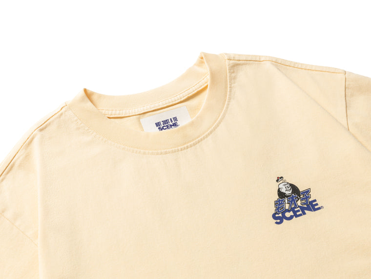 SCENE BY ICE FIRE OMQ CLASSIC TEE-YELLOW