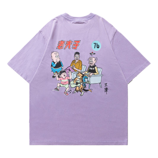 SCENE BY ICE FIRE OMQ SCBOX TEE-PURPLE