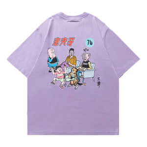 SCENE BY ICE FIRE OMQ SCBOX TEE-PURPLE