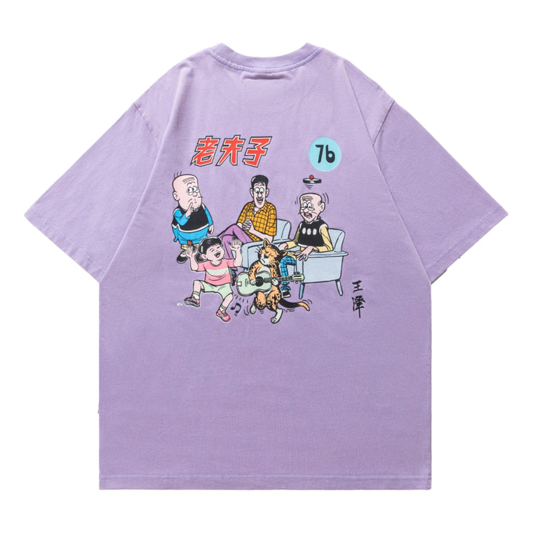 SCENE BY ICE FIRE OMQ SCBOX TEE-PURPLE