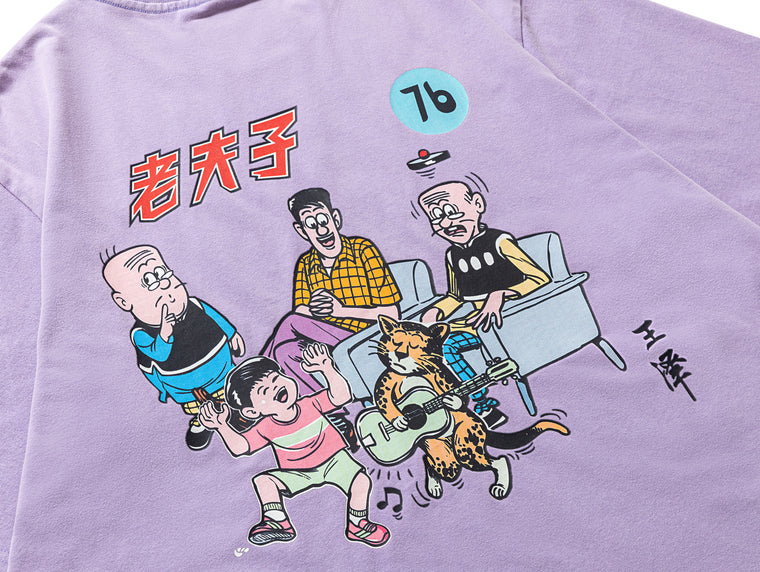 SCENE BY ICE FIRE OMQ SCBOX TEE-PURPLE