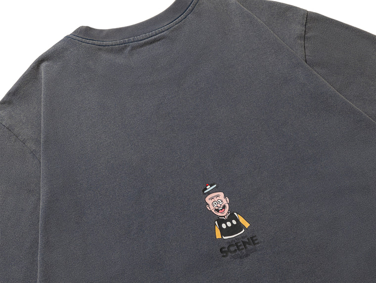 SCENE BY ICE FIRE OMQ SING TEE-DARK GREY