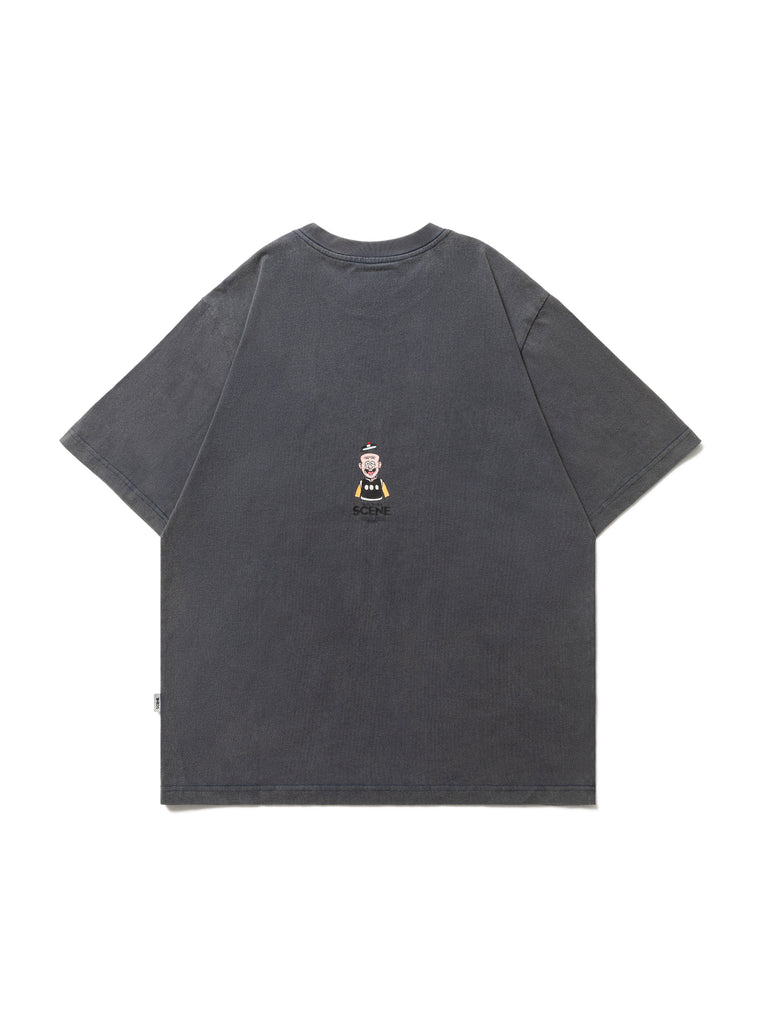 SCENE BY ICE FIRE OMQ SING TEE-DARK GREY