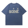 SCENE BY ICE FIRE OMQ SKETCH TEE-NAVY