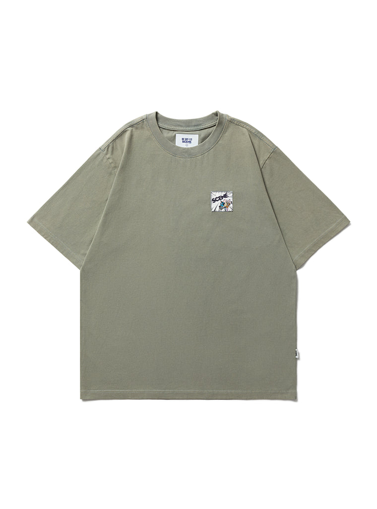 SCENE BY ICE FIRE OMQ UNKNOWN TEE-GREY