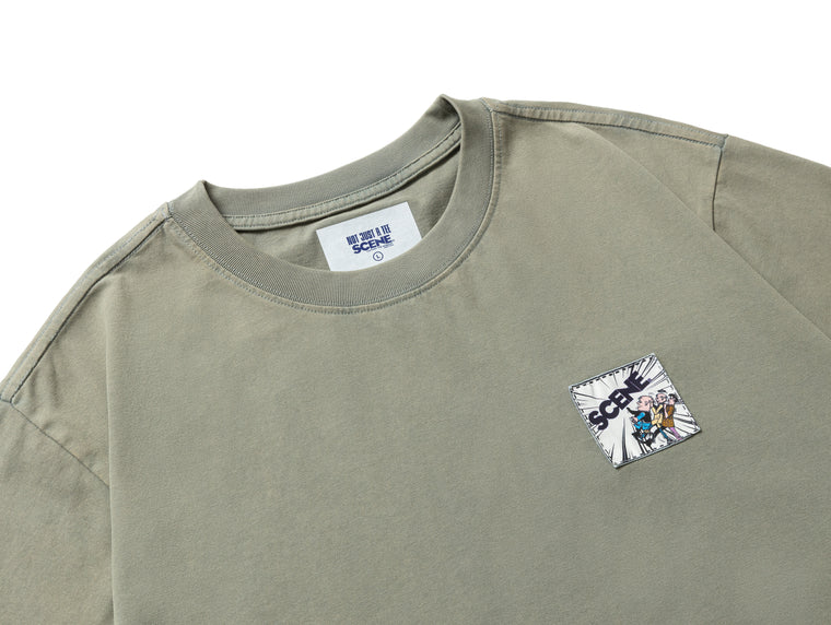 SCENE BY ICE FIRE OMQ UNKNOWN TEE-GREY