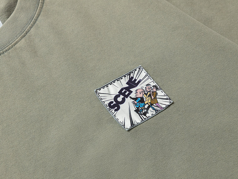 SCENE BY ICE FIRE OMQ UNKNOWN TEE-GREY