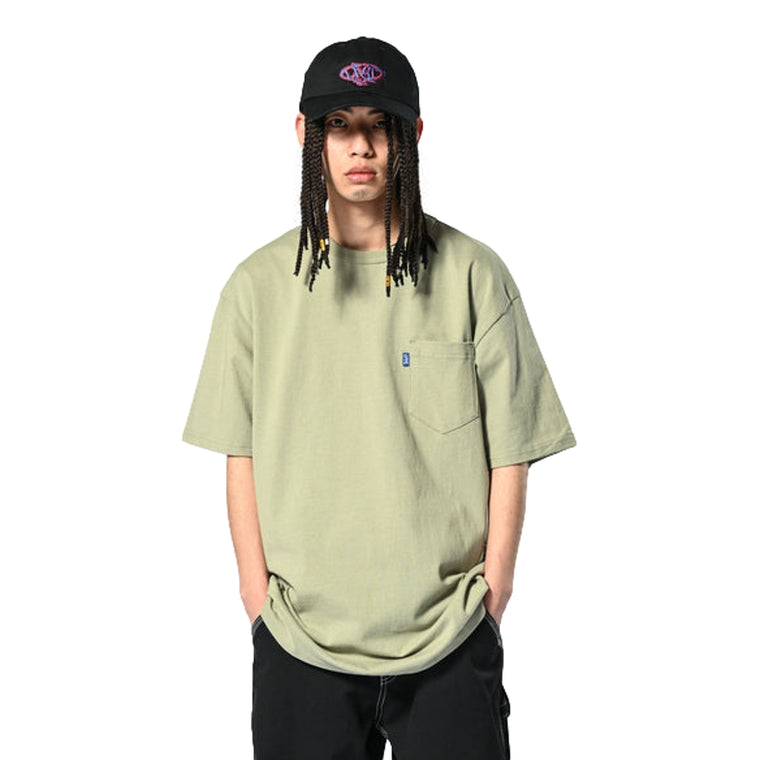 LAFAYETTE SOLID POCKET TEE-FOLIAGE GREEN