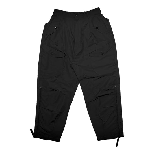 OPEN DIALOGUE OPEN DIALOGUE X WILDTHINGS KNEE PLEATED CARGO PANTS-BLACK