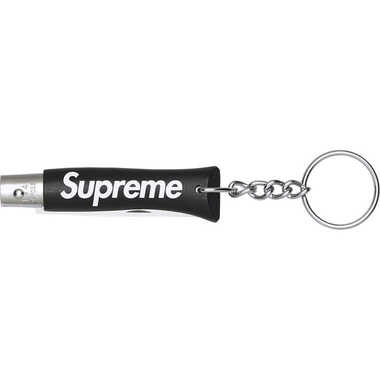 SUPREME OPINEL NO. 4 KNIFE KEYCHAIN-BLACK