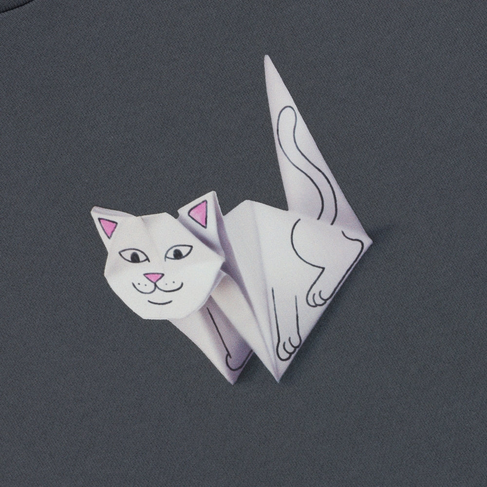 RIPNDIP ORIGAMI HOODIE-CHARCOAL