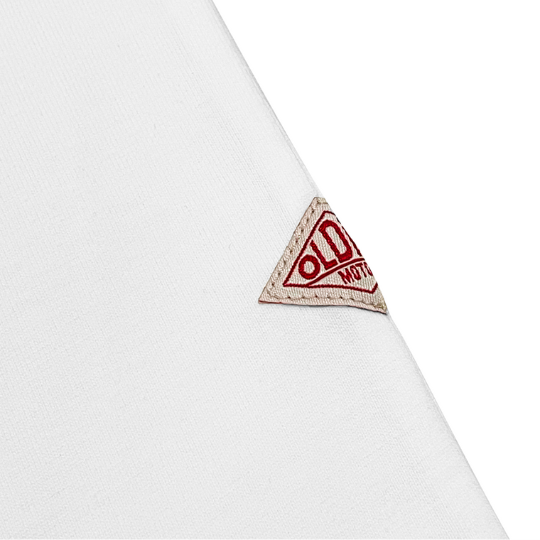 OLDISM OVERSIZE CHAIN EMBROIDERY TEE-WHITE