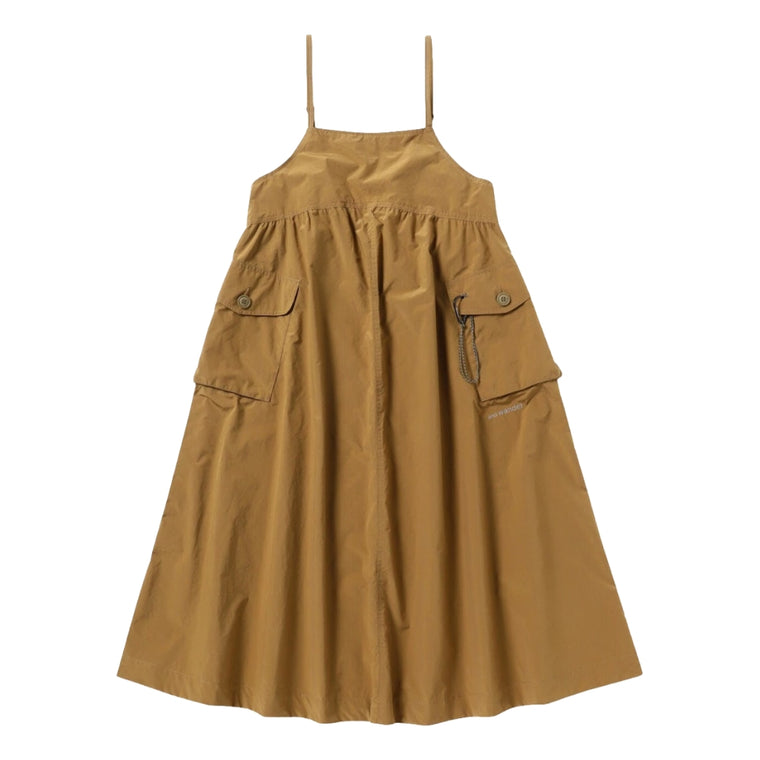 AND WANDER OVERSIZED CARGO DRESS (W)-LIGHT BROWN