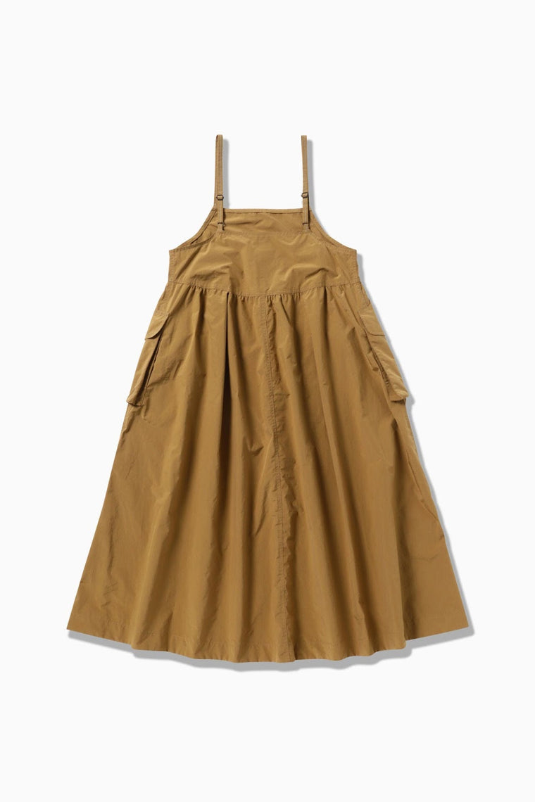 AND WANDER OVERSIZED CARGO DRESS (W)-LIGHT BROWN
