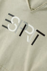 ESPRIT OVERSIZED V-NECK HOODIE-LIGHT GREY