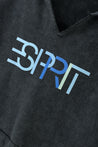 ESPRIT OVERSIZED V-NECK HOODIE-NAVY