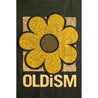 OLDISM OVERSIZE EMBROIDERY CRACK SUNFLOWER L/S TEE-OLIVE
