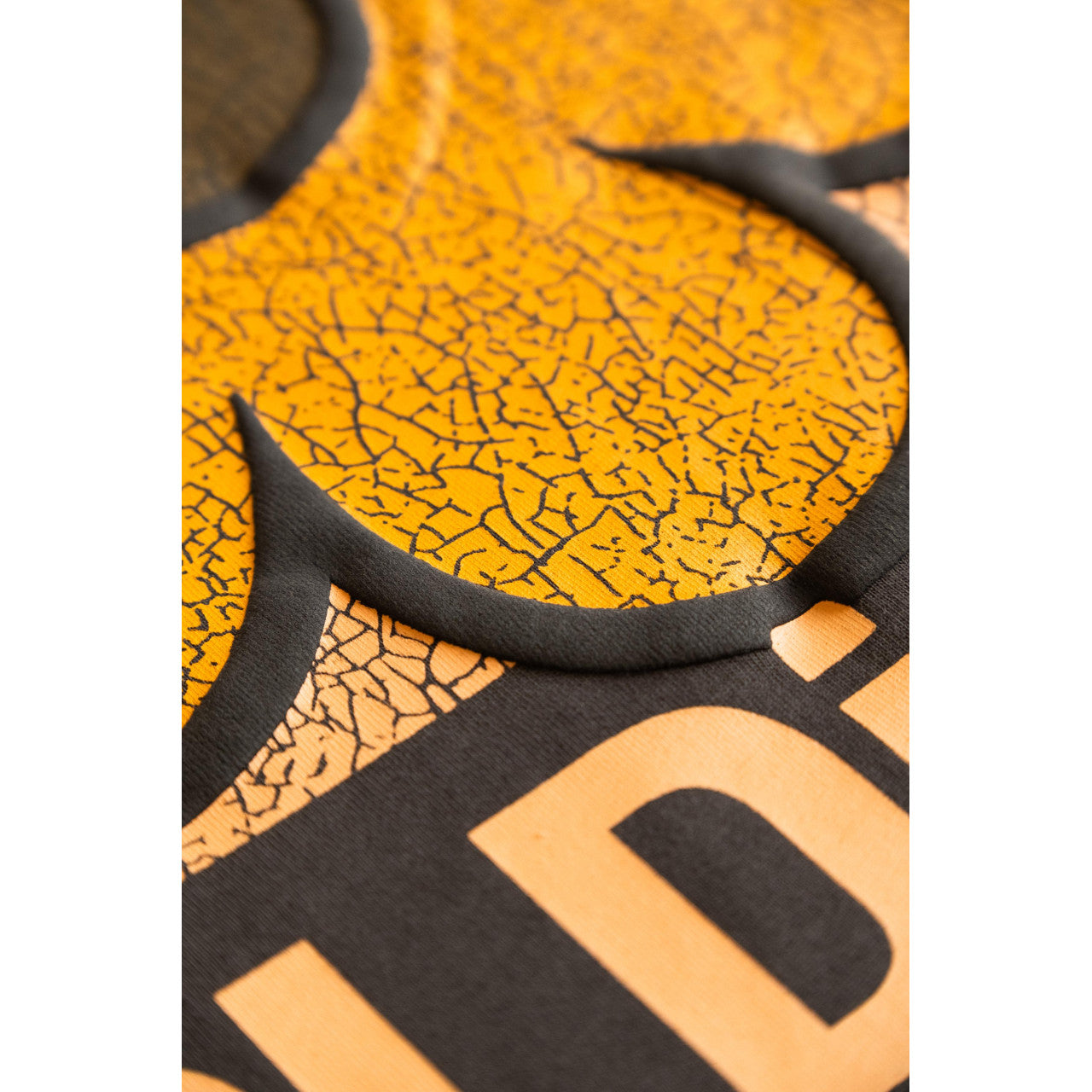 OLDISM OVERSIZE EMBROIDERY CRACK SUNFLOWER L/S TEE-GREY