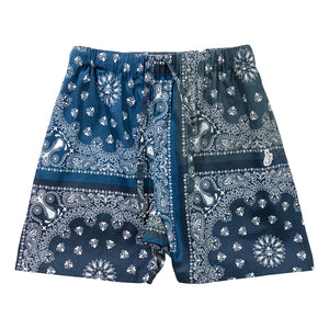 #FR2 PAISLEY PATCHWORK SHORT-NAVY