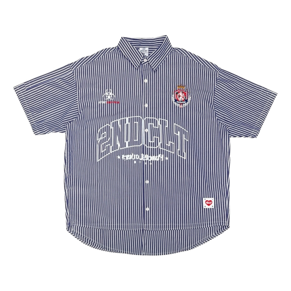 2ND CLOSET "PANICSONIC" SOCCER OVERSIZED SHIRT-NAVY