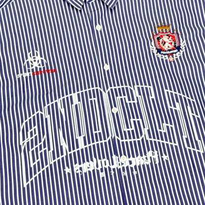 2ND CLOSET "PANICSONIC" SOCCER OVERSIZED SHIRT-NAVY