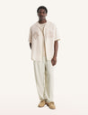 MAISON KITSUNE PARISIAN MONUMENTS RESORT SHIRT-CLAY LATTICE