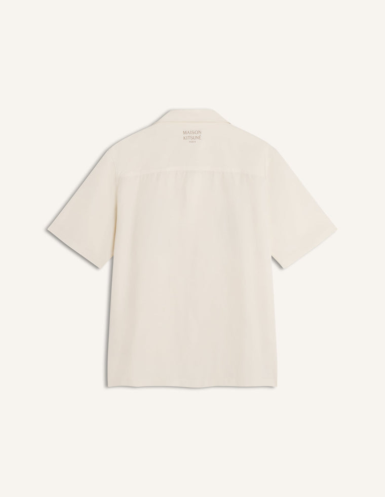 MAISON KITSUNE PARISIAN MONUMENTS RESORT SHIRT-CLAY LATTICE
