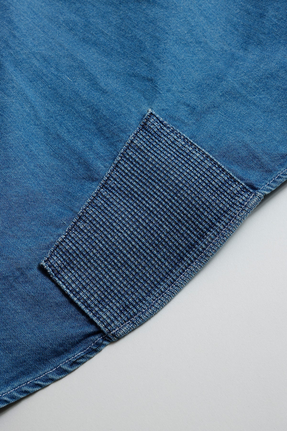 FUNDAMENTAL PATCH DENIM SHIRT 5YR WASH-INDIGO