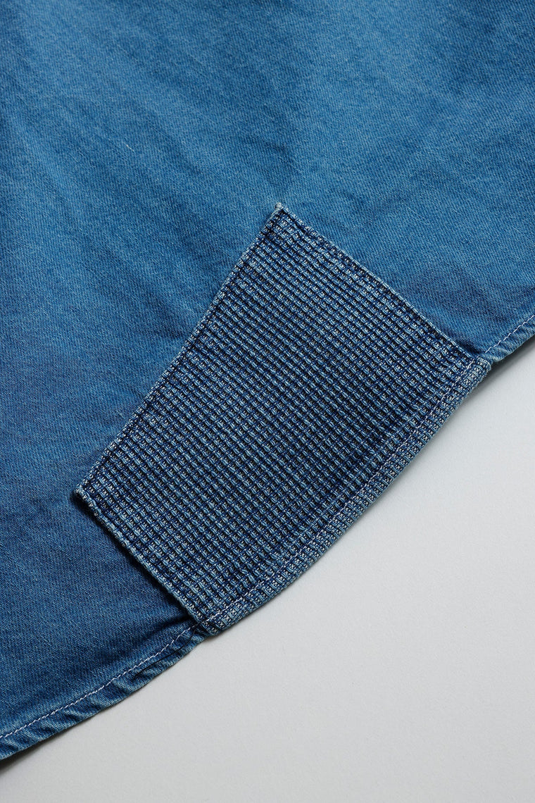 FUNDAMENTAL PATCH DENIM SHIRT 5YR WASH-INDIGO
