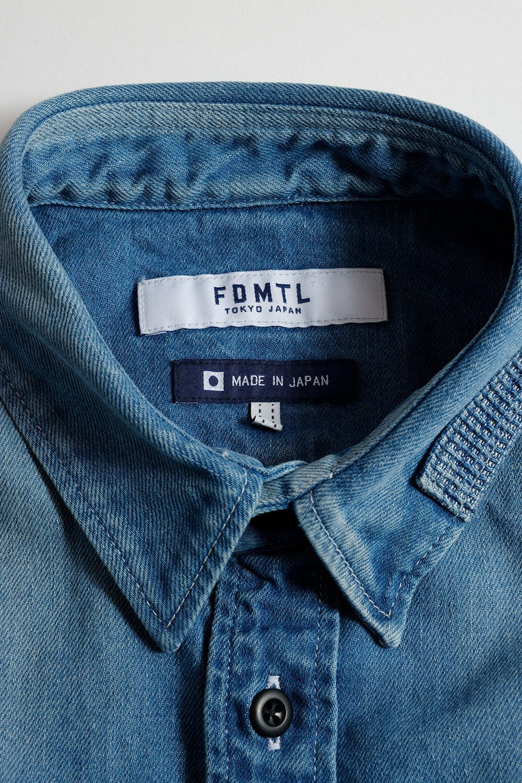 FUNDAMENTAL PATCH DENIM SHIRT 5YR WASH-INDIGO