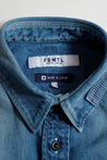 FUNDAMENTAL PATCH DENIM SHIRT 5YR WASH-INDIGO