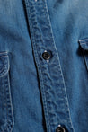 FUNDAMENTAL PATCH DENIM SHIRT 5YR WASH-INDIGO